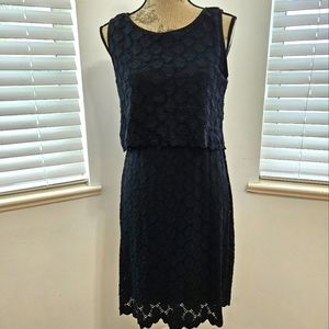 Ronni Nicole black eyelet dress